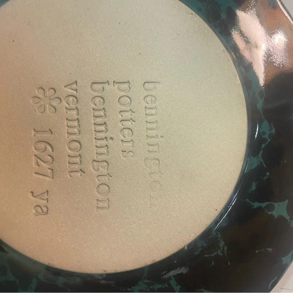 Bennington Potters green agate saucer - Picture 3 of 5